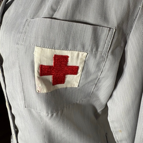 Vintage WWII American Red Cross Dilly Volunteer Nurse Uniform Dress/Hat sz M - Picture 12 of 16